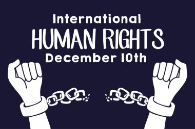 İnsan hakları kampanyası. Zincirleri kıran eller.