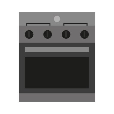 Mutfak sobası ikon vektör tasarımı