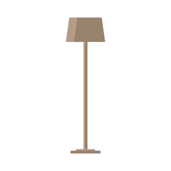 Conception isolée de vecteur de lampe domestique — Image vectorielle