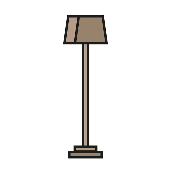 Progettazione vettoriale della lampada domestica isolata — Vettoriale Stock