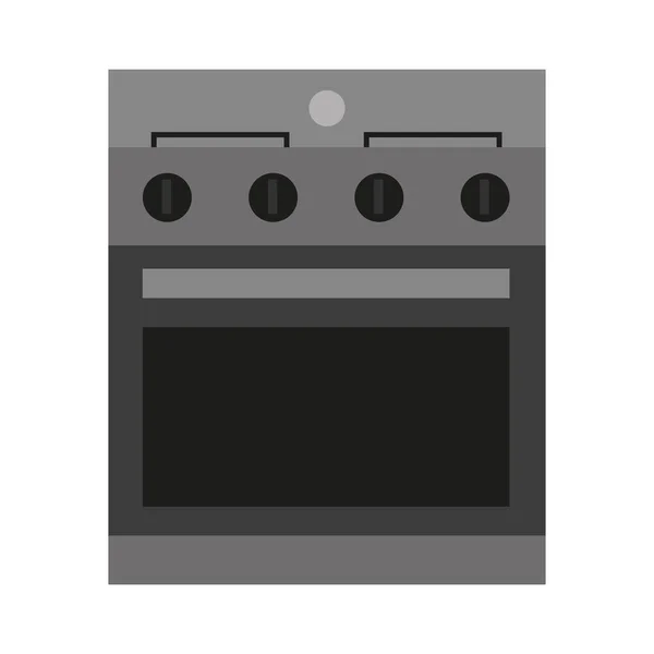 Cocina estufa icono vector de diseño — Archivo Imágenes Vectoriales