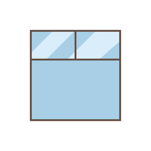 Diseño vectorial de ventana de vidrio aislado — Vector de stock