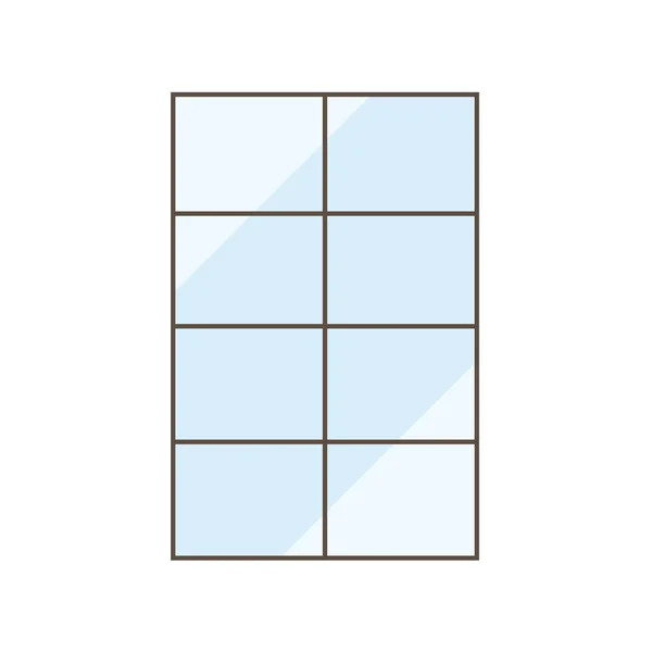 Isolated glass window vector design — Stock Vector