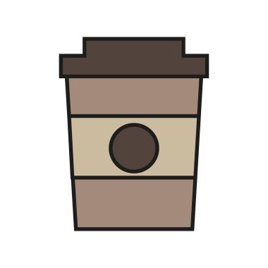 kahve kupası ikonu vektör tasarımı