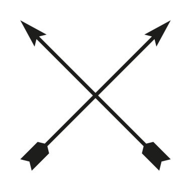 Çapraz ok simgesi vektör tasarımı