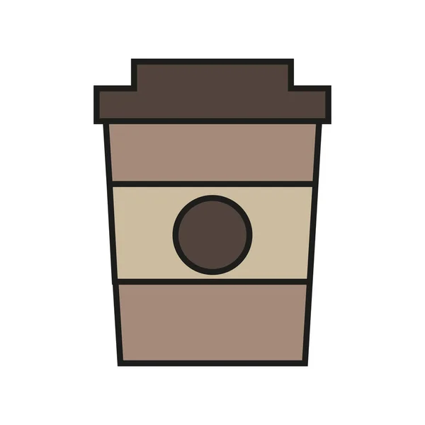 Koffiemok pictogram vector ontwerp — Stockvector