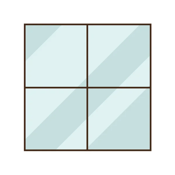 Projeto de vetor de janela de vidro isolado —  Vetores de Stock