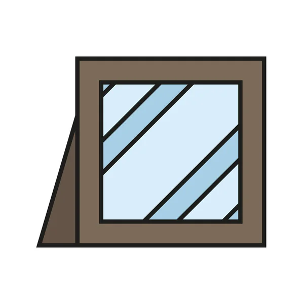 Home frame ícone vetor design —  Vetores de Stock
