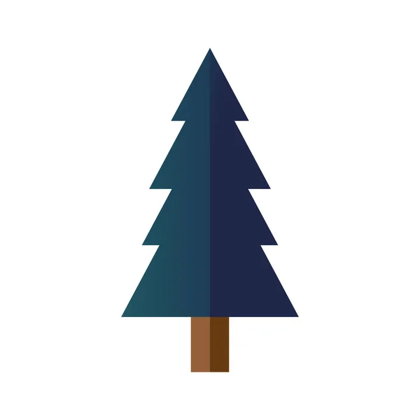 Kiefer Pflanze Wald isoliert Symbol — Stockvektor