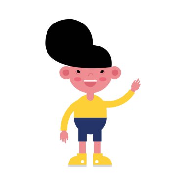 Sevimli küçük çocuk Avatar Charater