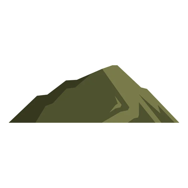 Duża góra zielona ikona przyrody — Wektor stockowy
