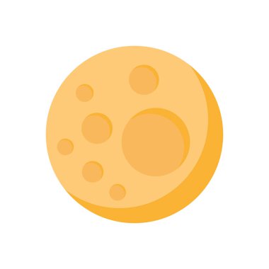 Dolunay gecesi izole edilmiş simge