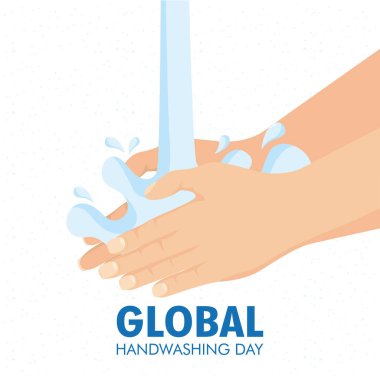 Su ve köpükle küresel el yıkama günü kampanyası