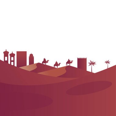 bilge adamlar deve sürüsü karakter silueti