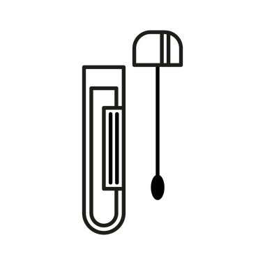 Hyssop satır biçimi simgesi ile tüp testi