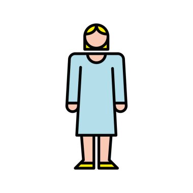 Zarif iş kadını avatar simgesi