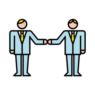 İş adamları arkadaş canlısı avatarlar karakter işçileri