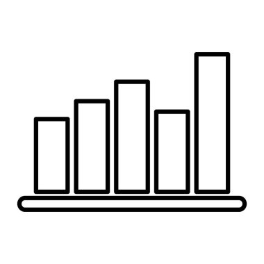 istatistik çubukları çizgi simgesi