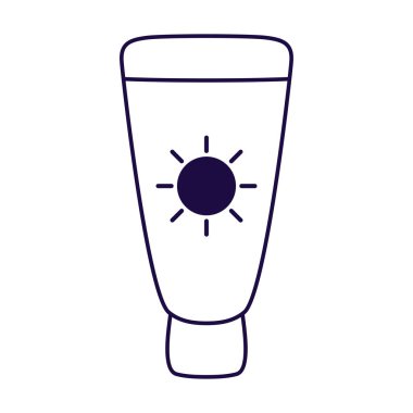 güneş engelleyici hat biçimi simgesi