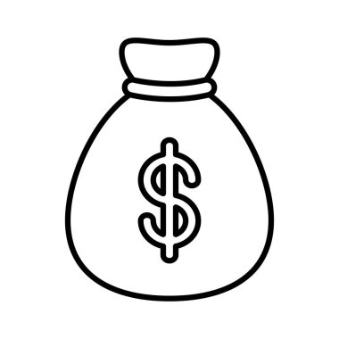 para çantası çizgisi biçimi simgesi