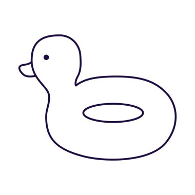 yüzen ördeksi sahil çizgisi simgesi