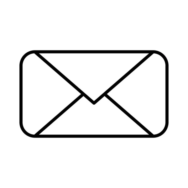 信封邮件行风格图标 — 图库矢量图片