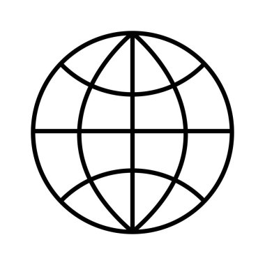 küre gezegen çizgisi biçim simgesi