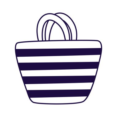 yaz kadın çanta çizgisi tarzı simge