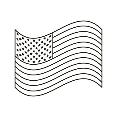 Amerika Birleşik Devletleri bayrak hattı biçimi simgesi