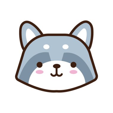 Şirin küçük kawaii tilki kuyruğu ve doldurma stili