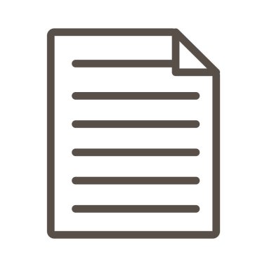 kağıt belge satırı biçimi simgesi