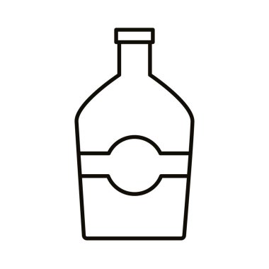 içecek şişesi sarı çizgi simgesi