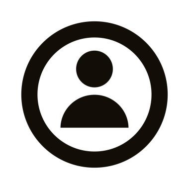 kullanıcı avatar siluet biçimi simgesi