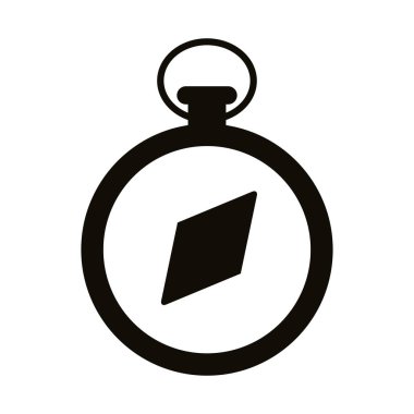 pusula kılavuzu siluet biçimi simgesi