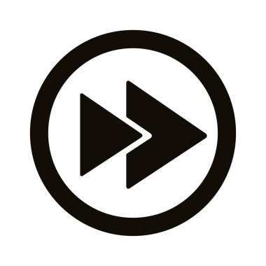 Sonraki arayüz düğmesi siluet biçimi simgesi