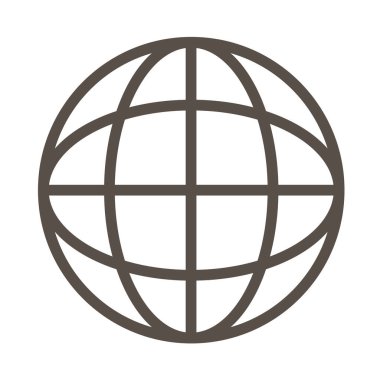 küre gezegen çizgisi biçim simgesi