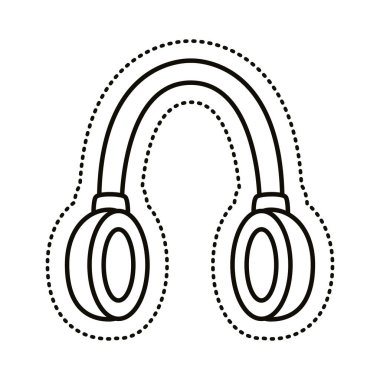 Kulaklık etiketi satır biçimi simgesi