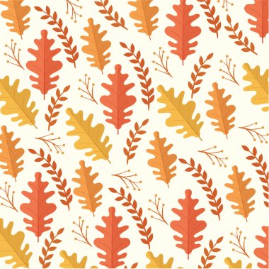 Sonbahar yaprakları desenli Şükran Günü tebrik kartın kutlu olsun.