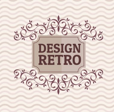 Zarif çerçeveli tasarım retro