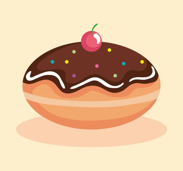 Projeto vetorial feliz hanukkah sufganiot —  Vetores de Stock