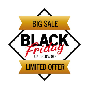 Elmas çerçeveli ve altın kurdeleli siyah cuma harfleri.