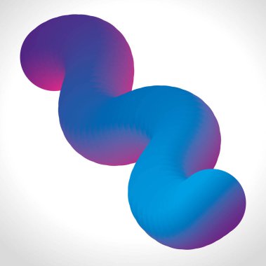 Beyaz arkaplanda mavi renk akış posteri