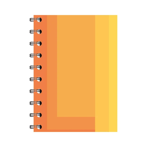 School notebook pictogram vector ontwerp — Stockvector