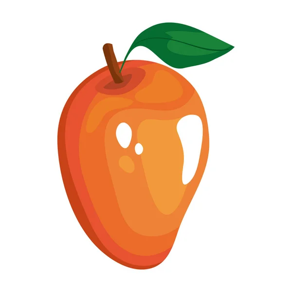 Mango fruta icono vector diseño — Vector de stock