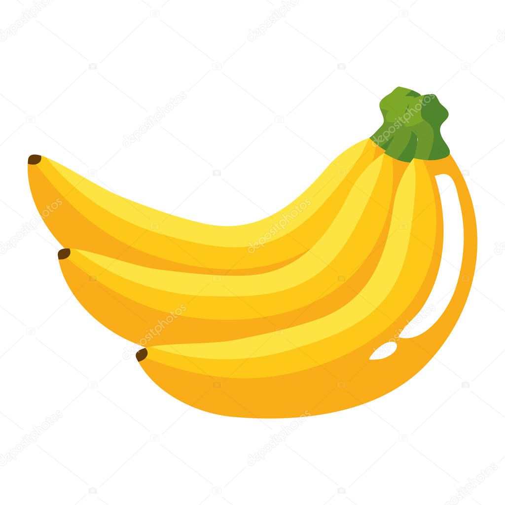 banana fruit icon vector design