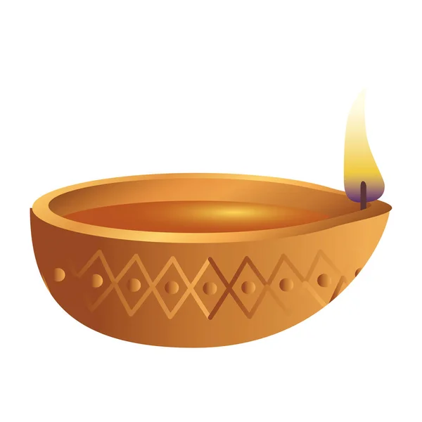 Декоративная икона деревянных свечей — стоковый вектор