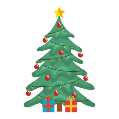 Hediye ikonuyla Noel ağacı