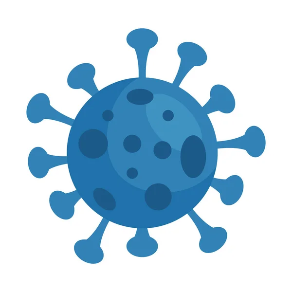 Covid19 icono aislado pandemia de partículas — Archivo Imágenes Vectoriales