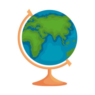 dünya küresi simge vektör tasarımı