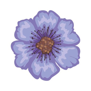 çiçek mor boya vektör tasarımı